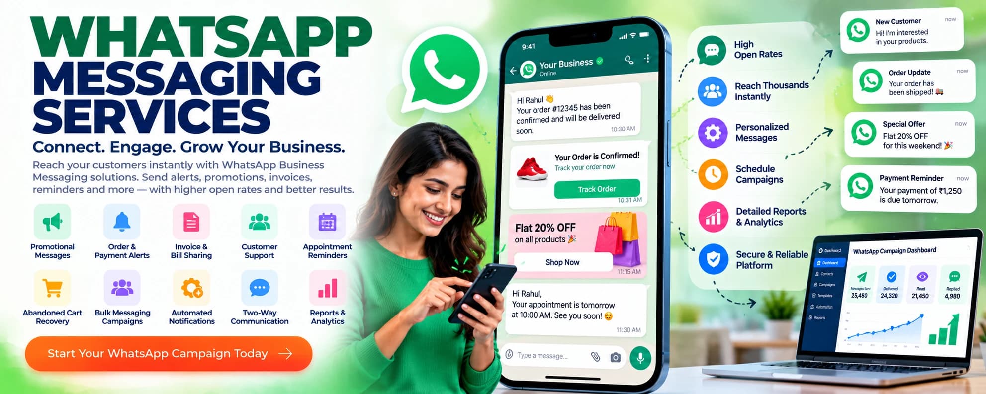 WhatsApp & SMS Messaging – Shastika Software Solutions